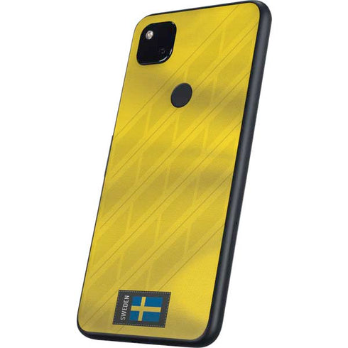 Sweden Soccer Flag Google Pixel 4a Skin